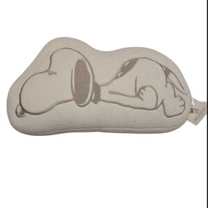 Uniqlo Cute Snoopy Cushion White With Pile Fabric
